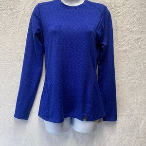 REI Co-op A Wilderness Top Women Small Bright Blue Sportswear Contrast Stitching